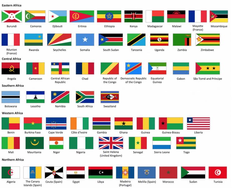 Africa Flags